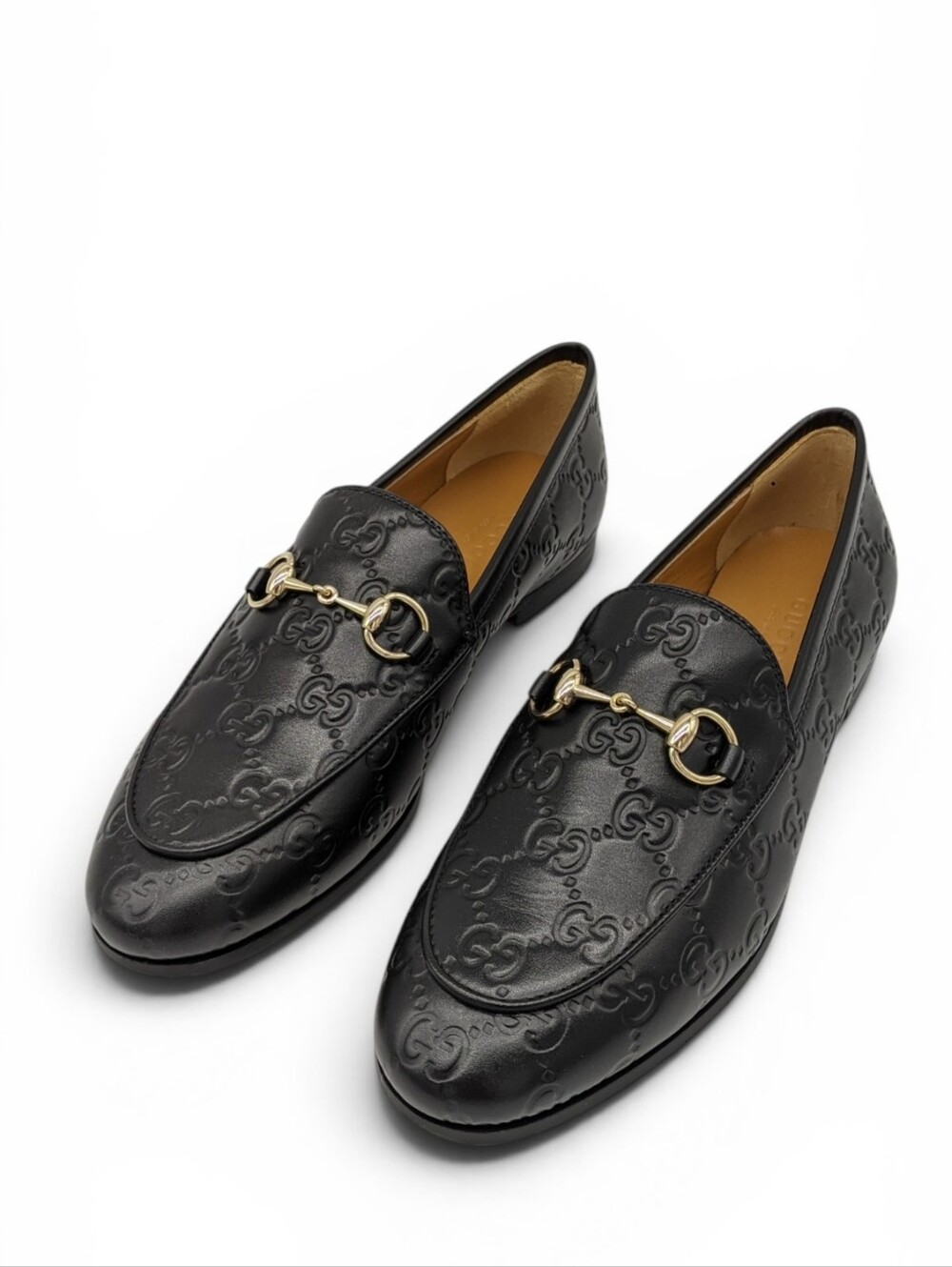 Gucci Women's Jordaan Loafers Gg Embossed Size 7 New With Box